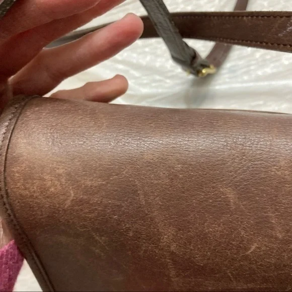 Coach vintage brown leather companion legacy messenger crossbody bag 9076